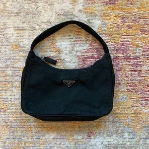 Prada black vintage nylon tessuto bag